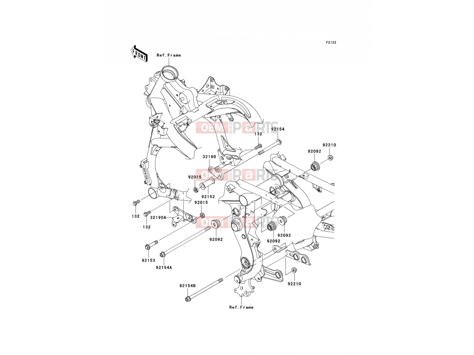 Engine Mount - Kawasaki VERSYS ABS (KLE650DCFW) 2012
