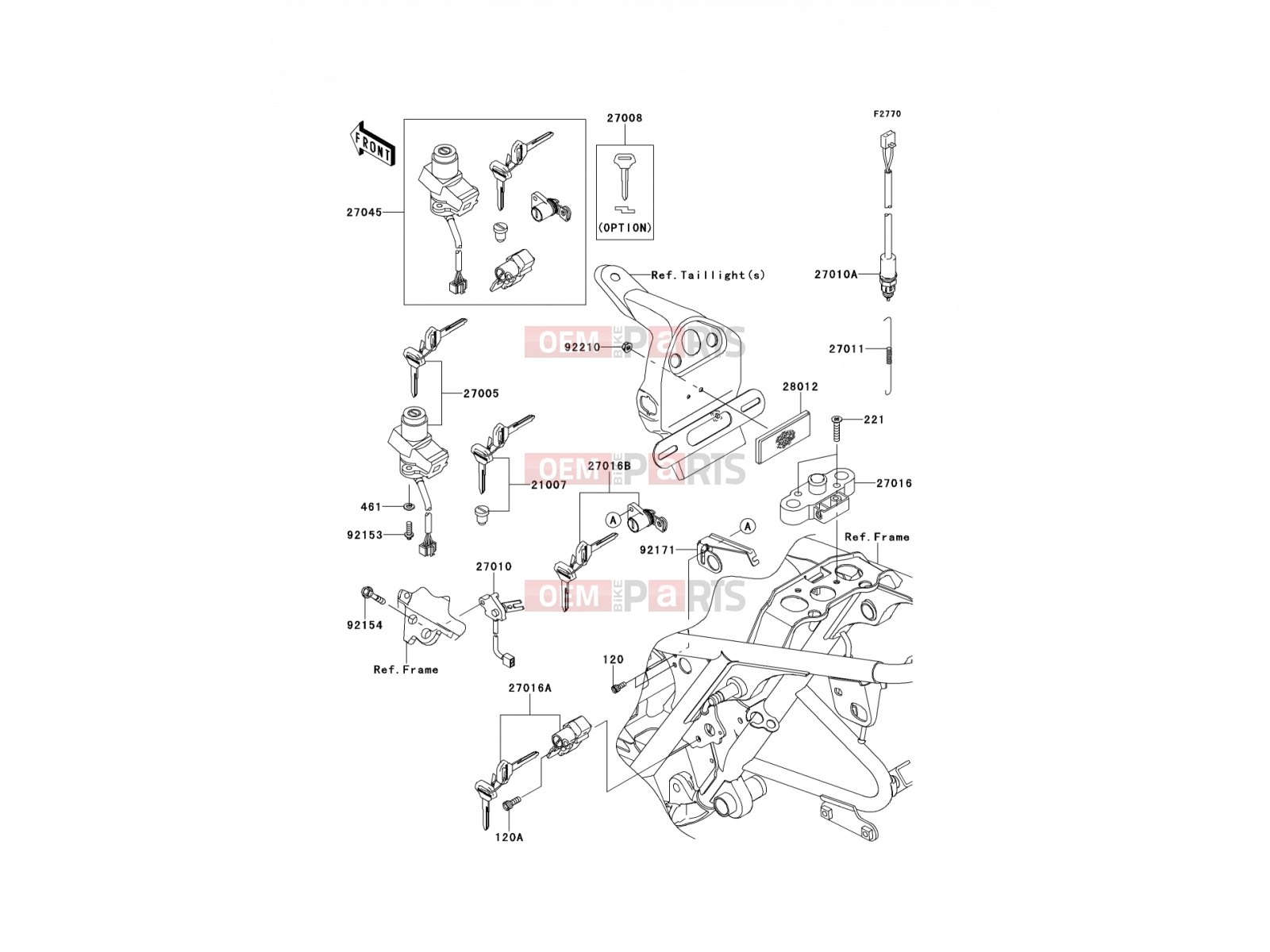 KAWASAKI 2013 Ignition Switch