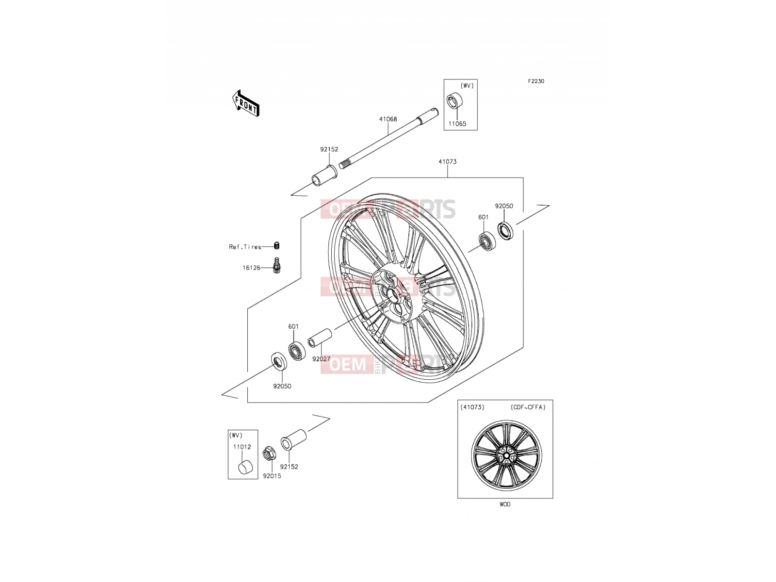 KAWASAKI 2014 Front Hub