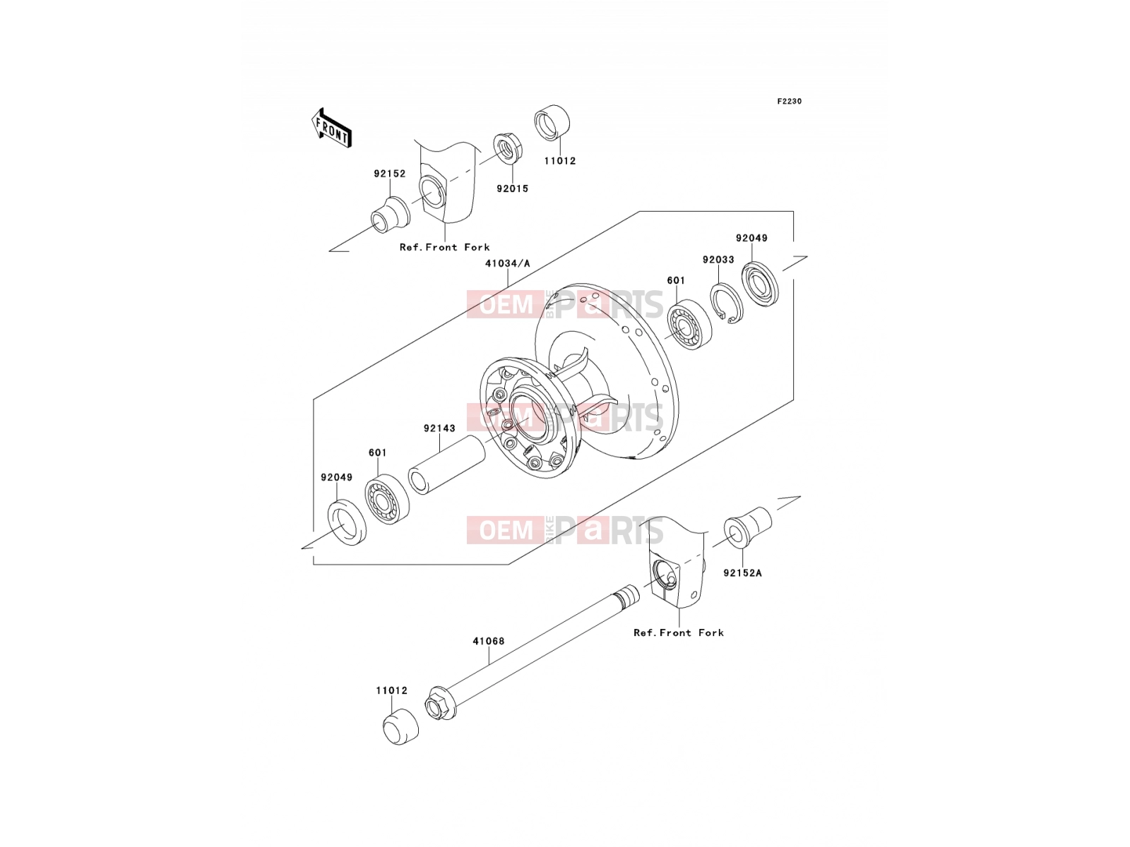 KAWASAKI 2014 Front Hub