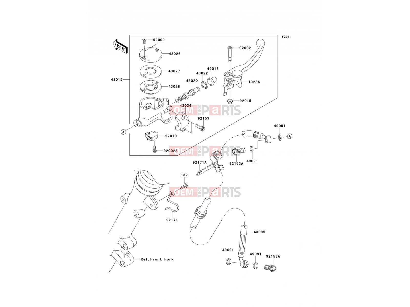 KAWASAKI 2014 Front Master Cylinder