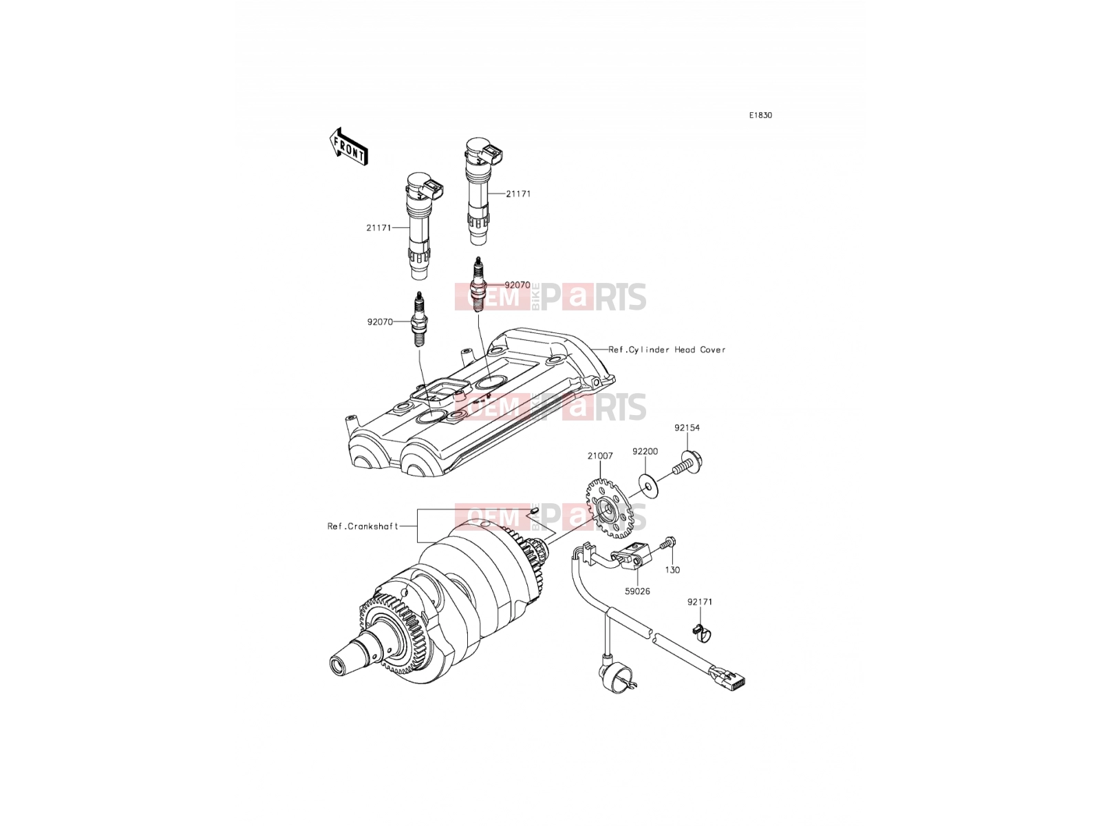 Ignition System - Kawasaki ER-6f ABS (EX650FFF) 2015