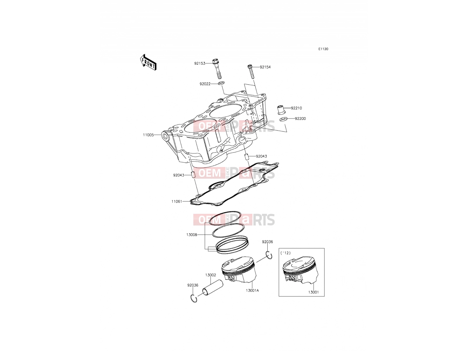 KAWASAKI 2015 Cylinder/Piston(s)