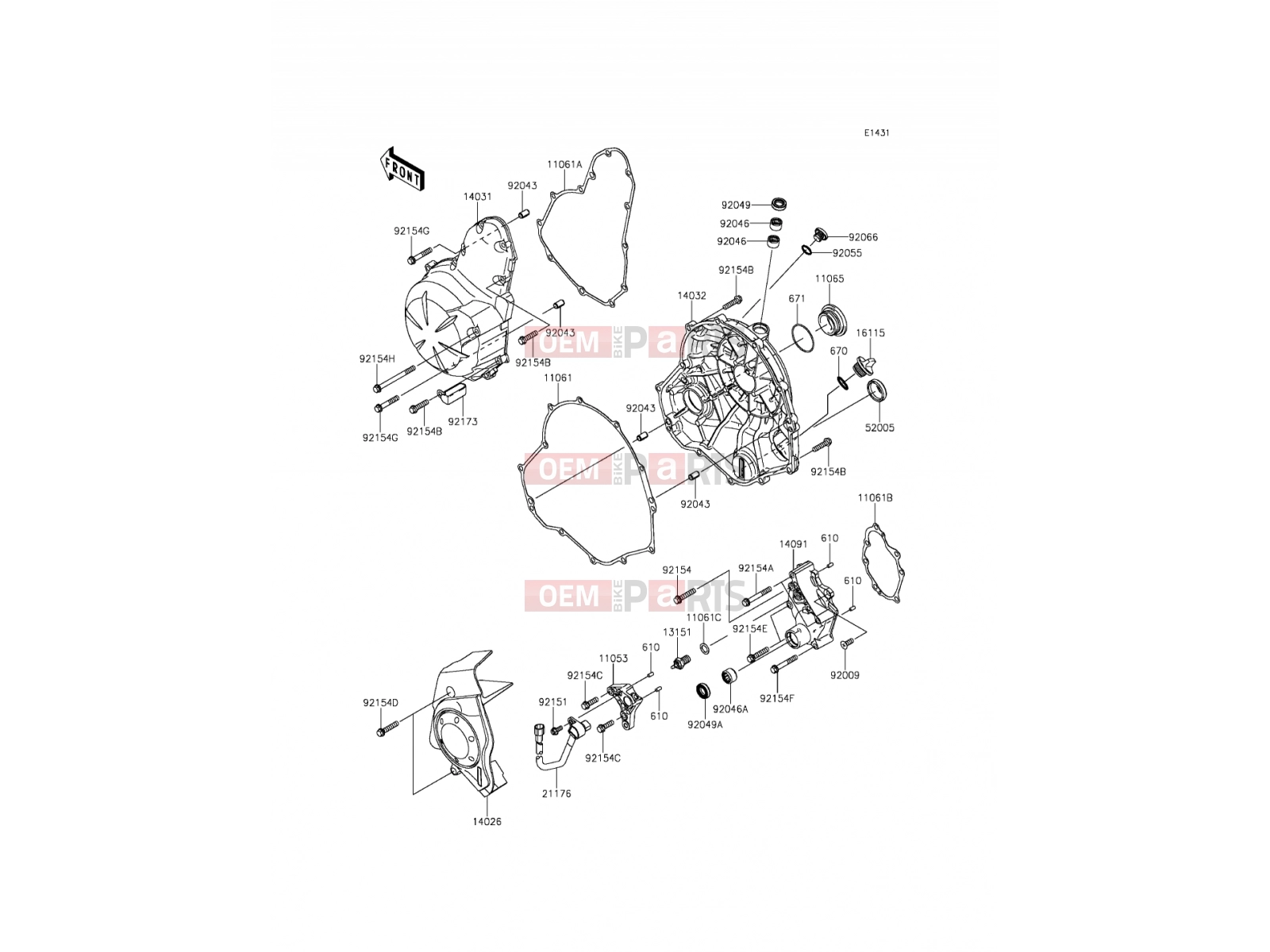 KAWASAKI 2015 Engine Cover(s)