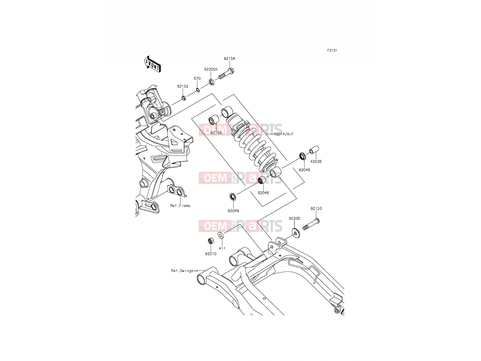 KAWASAKI 2015 Suspension/Shock Absorber