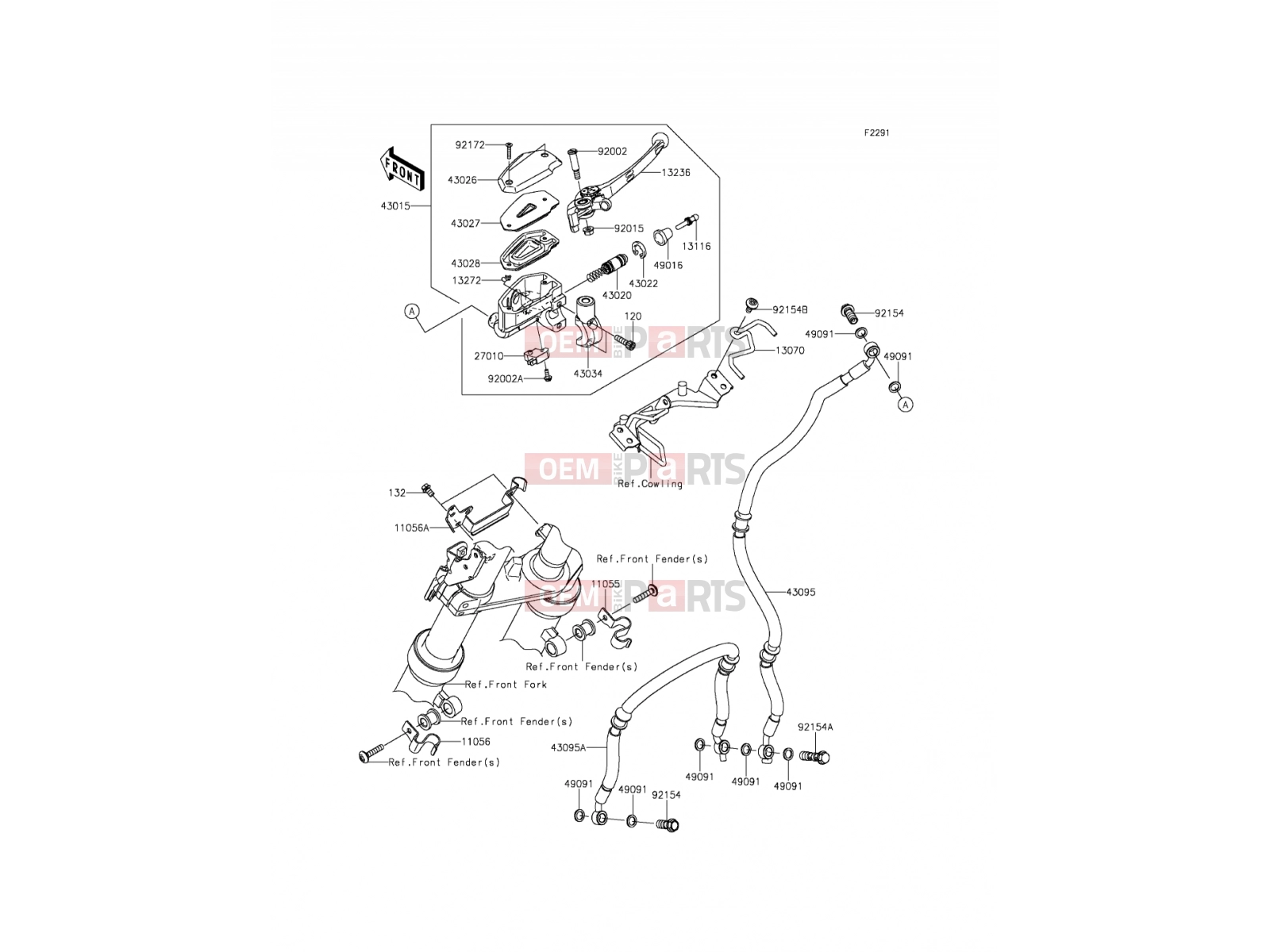 KAWASAKI 2015 Front Master Cylinder