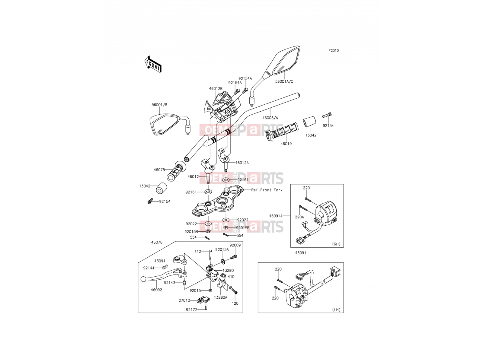 KAWASAKI 2015 Handlebar