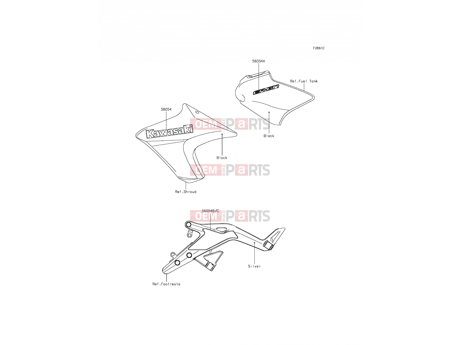 KAWASAKI 2015 Decals(Red)