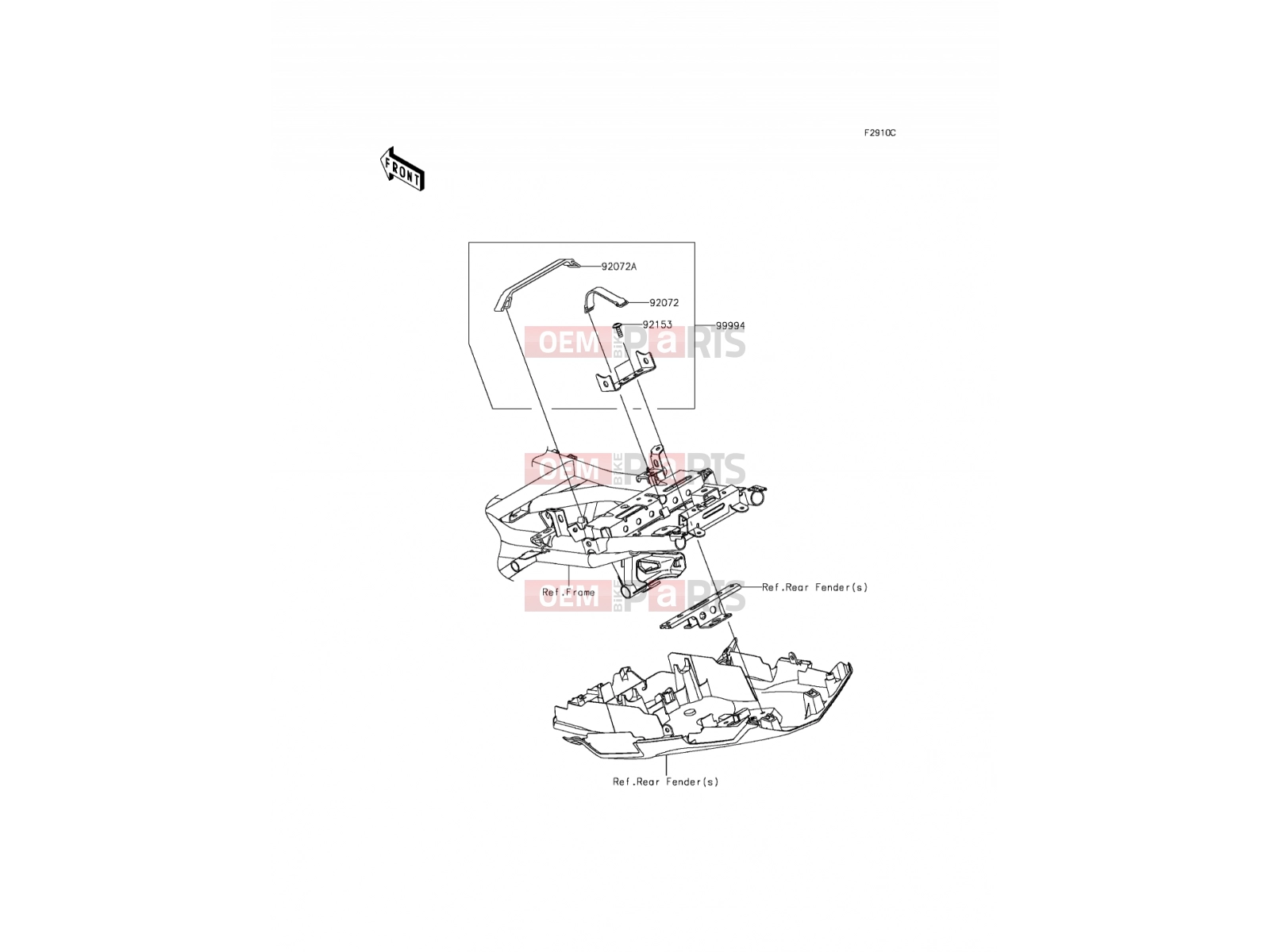 KAWASAKI 2016 Accessory(U-Lock Bracket)