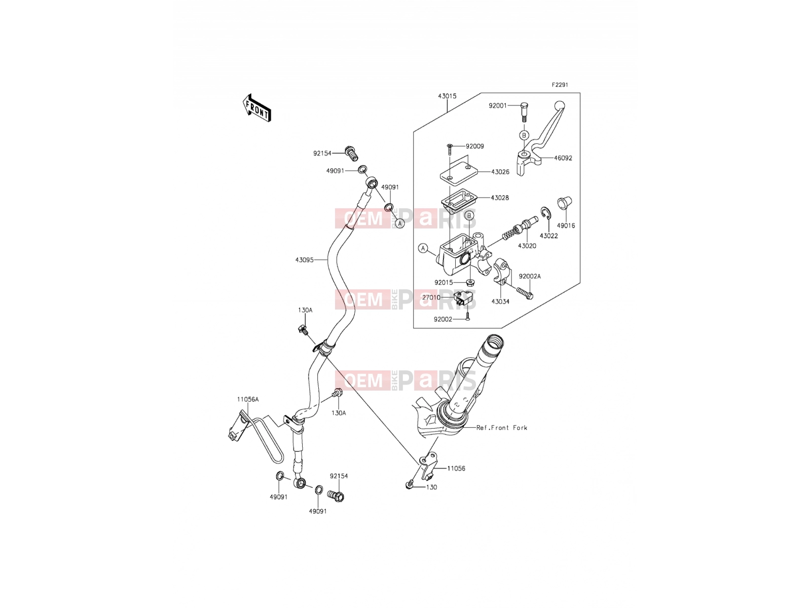 KAWASAKI 2016 Front Master Cylinder