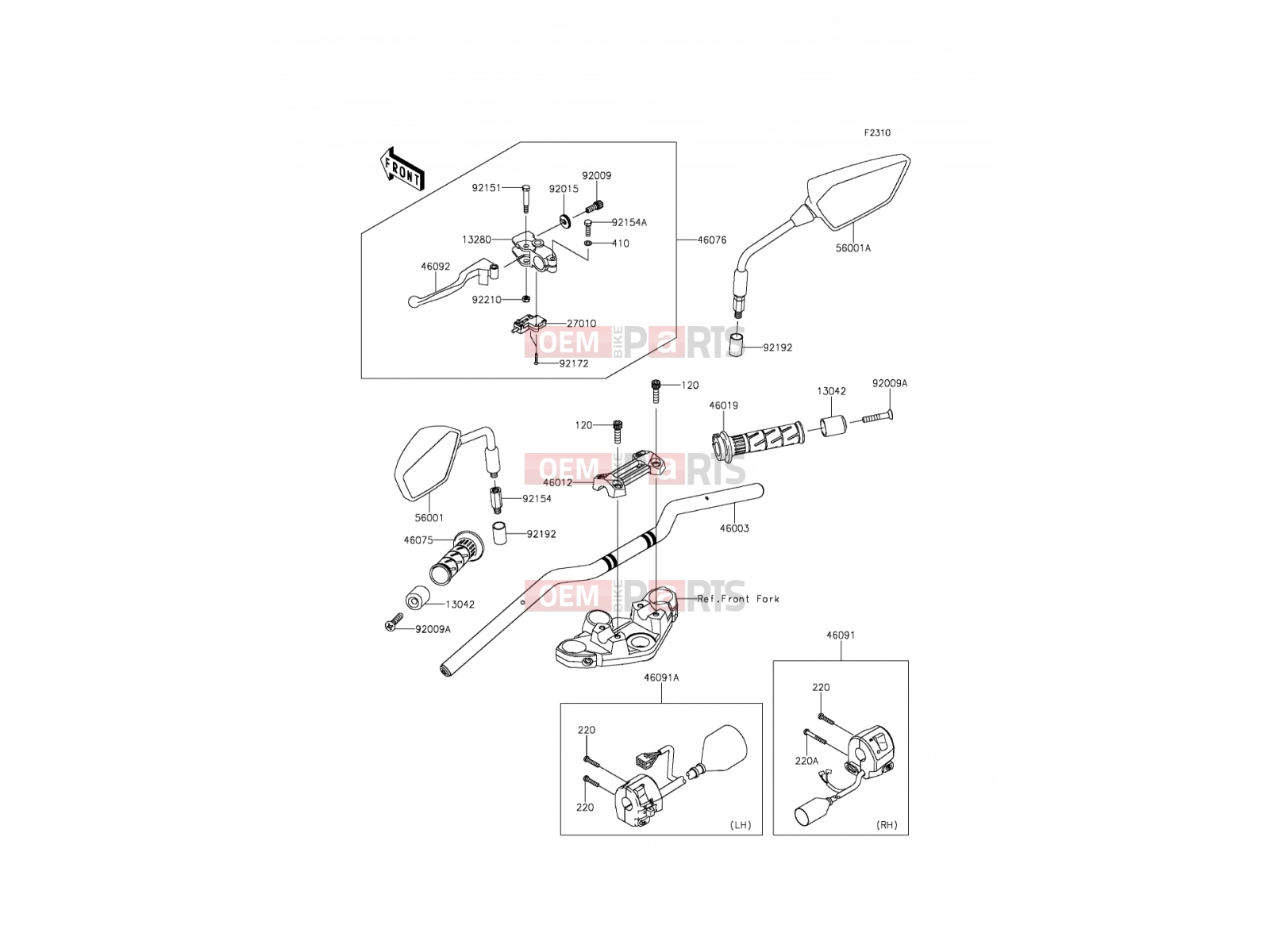 KAWASAKI 2016 Handlebar