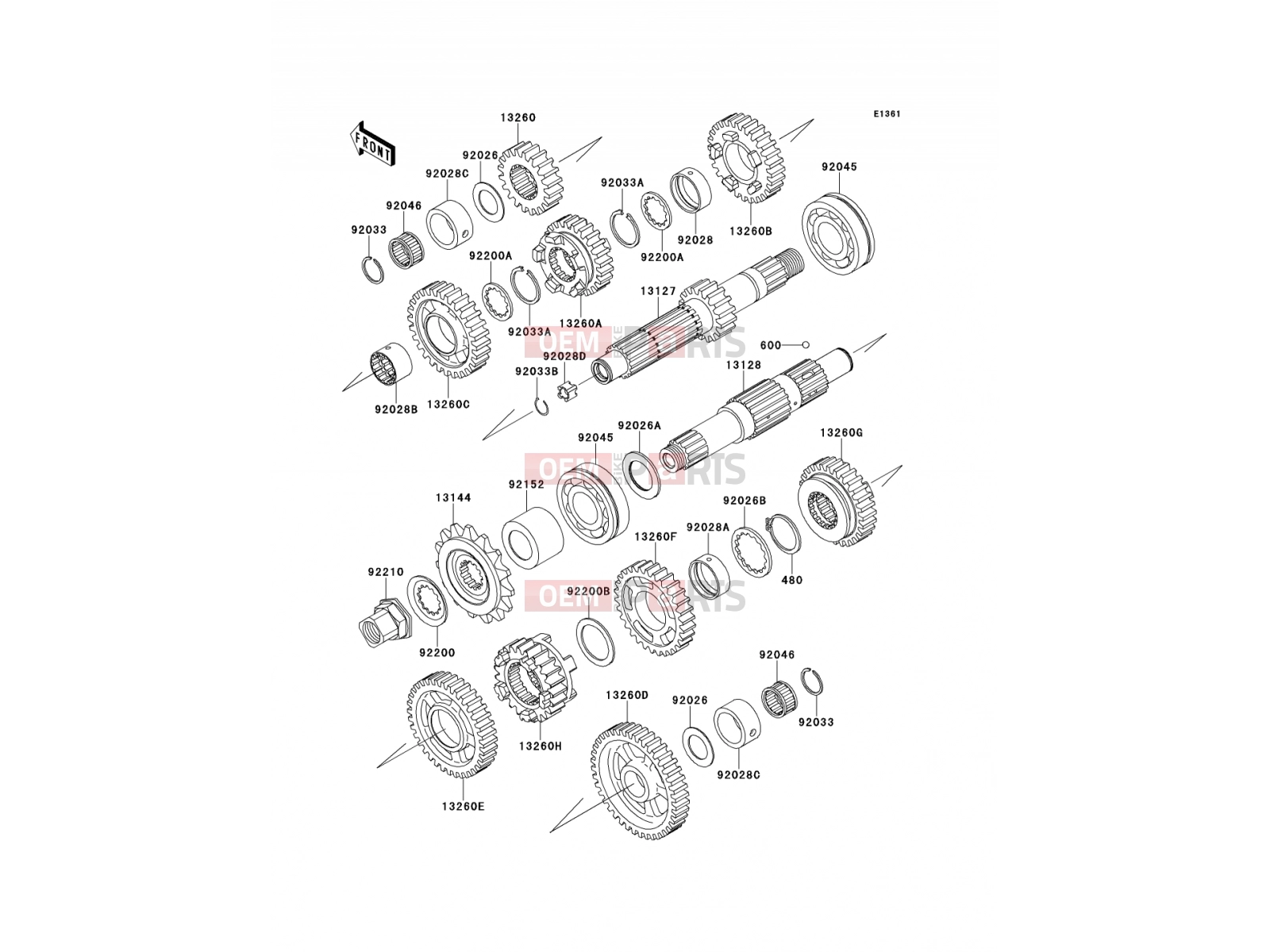 KAWASAKI 2001 Transmission