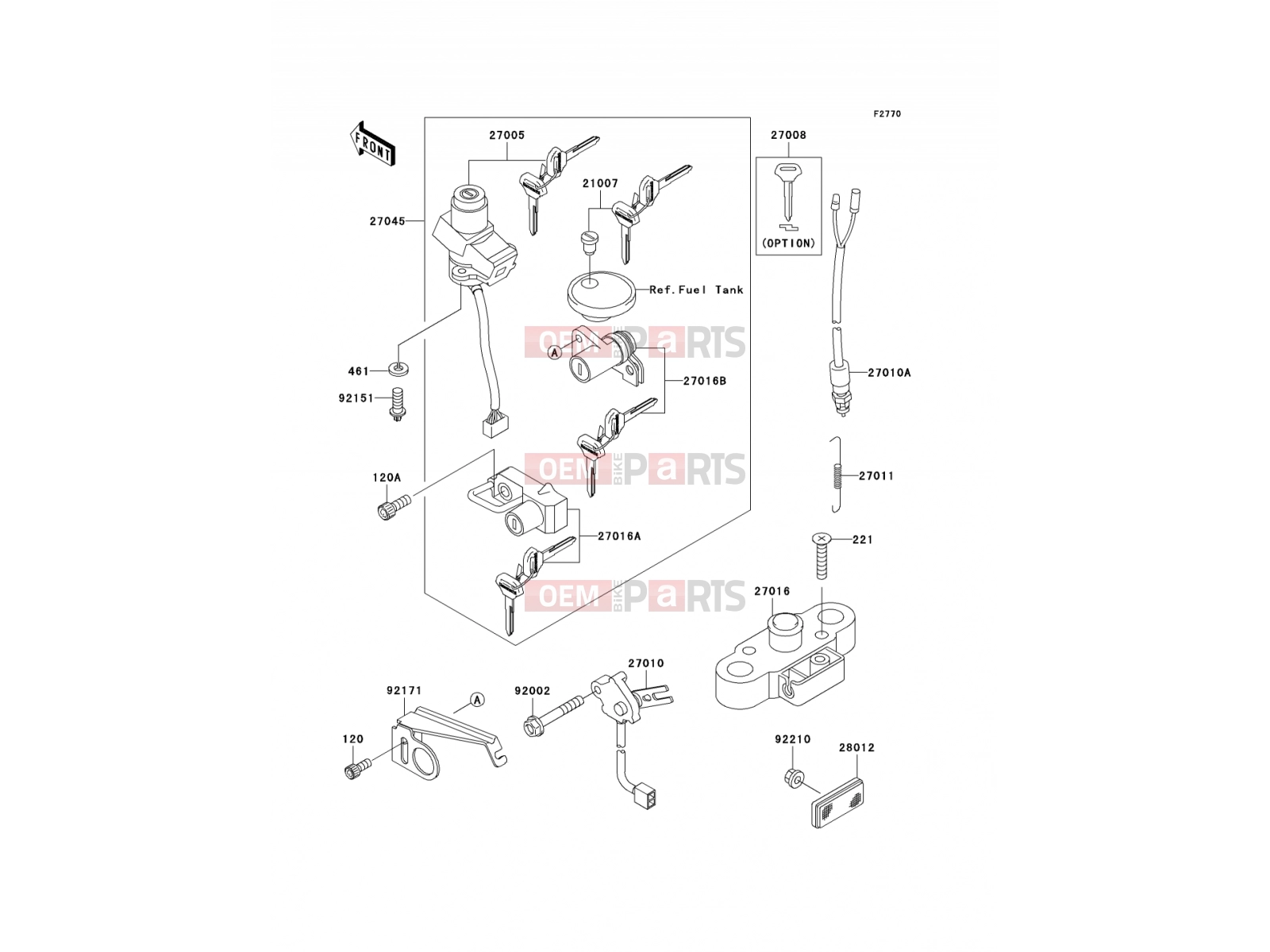 KAWASAKI 2004 Ignition Switch