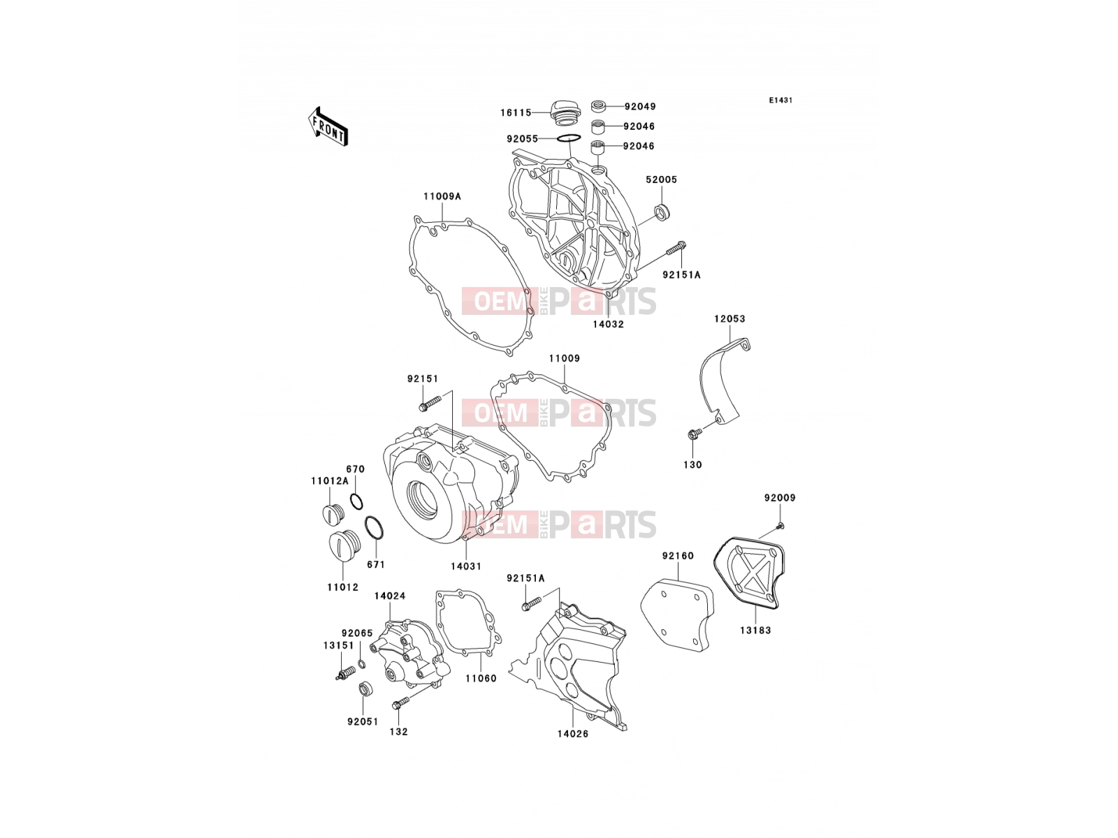KAWASAKI 2005 Engine Cover(s)