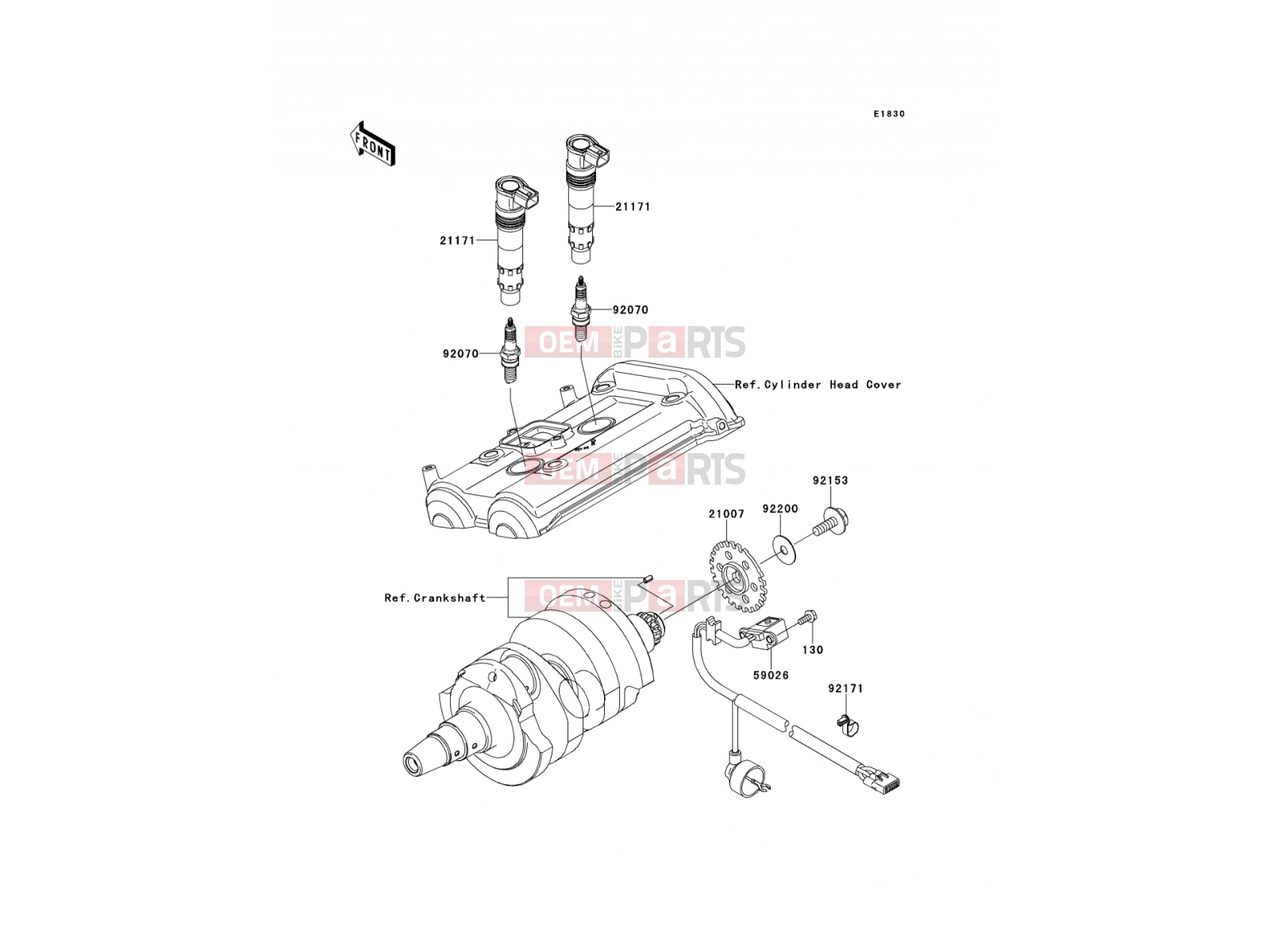 Ignition System - Kawasaki VERSYS (KLE650A7F) 2007