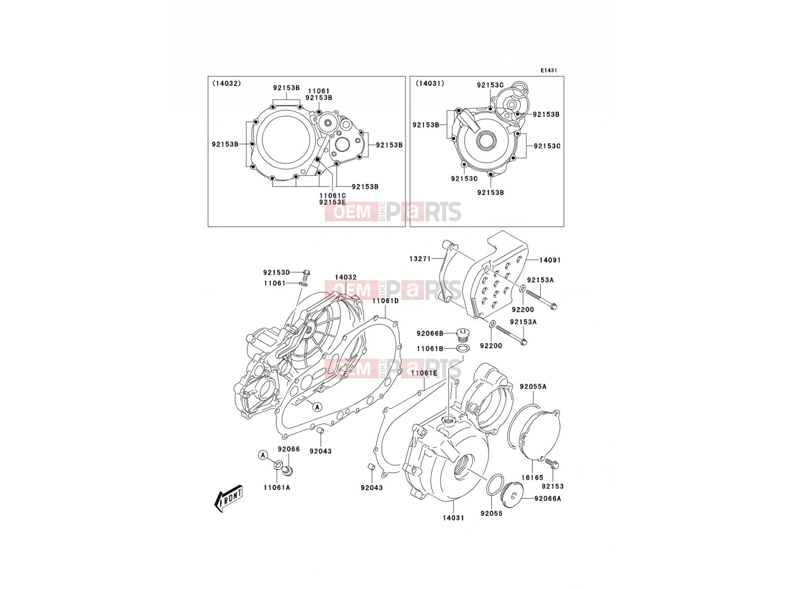 Engine Cover(s) - Kawasaki KFX400 (KSF400A6F) 2006