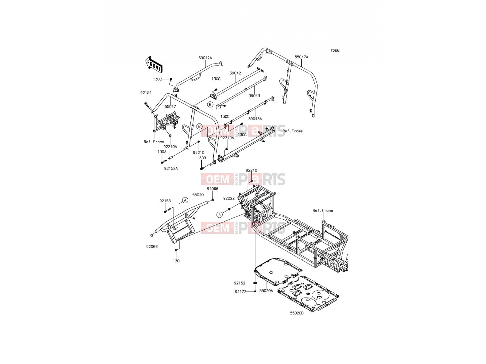 KAWASAKI 2017 Guards/Cab Frame