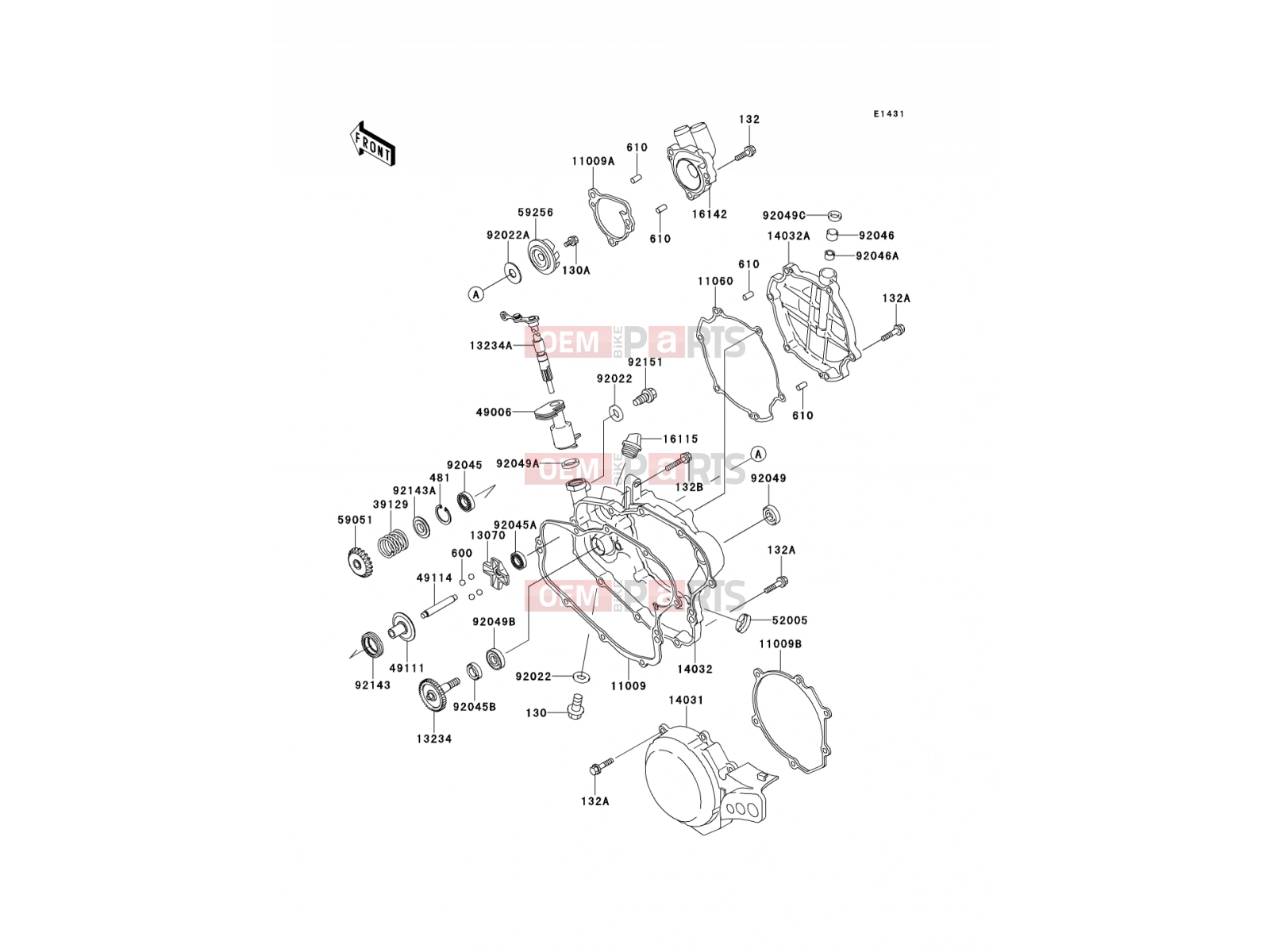 KAWASAKI 2000 Engine Cover(s)