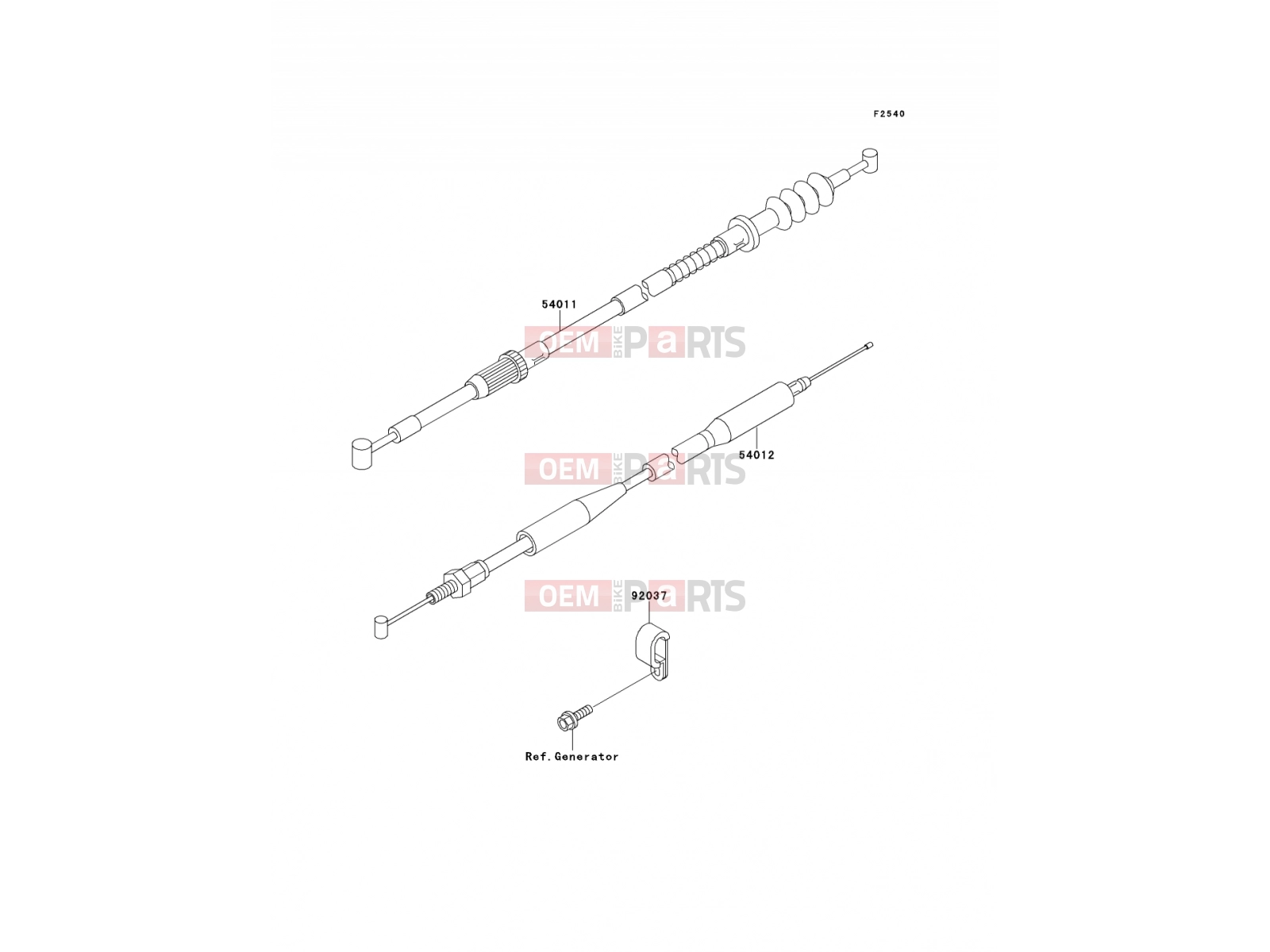 KAWASAKI 2000 Cables