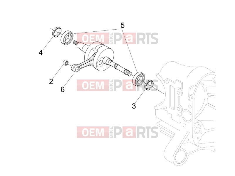 PIAGGIO Fly 50 2T Engine » Crankshaft