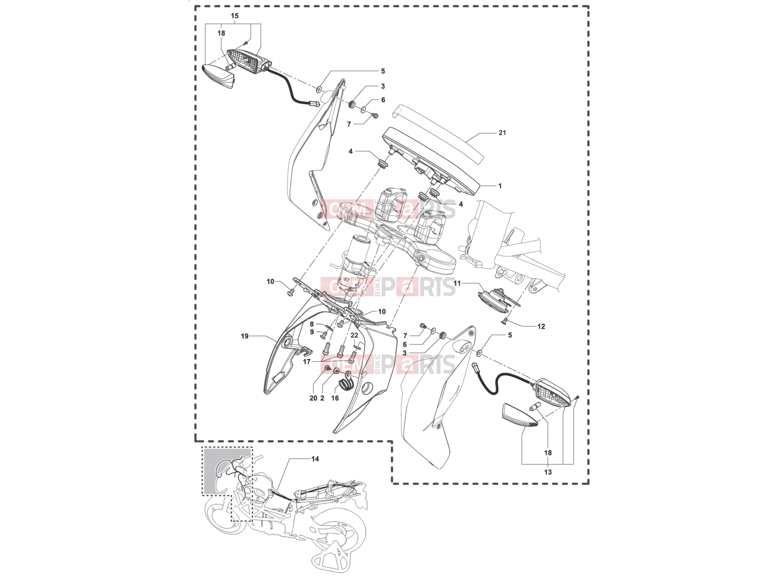 MV Agusta Brutale 800 <2016 Dashboard - Indicators