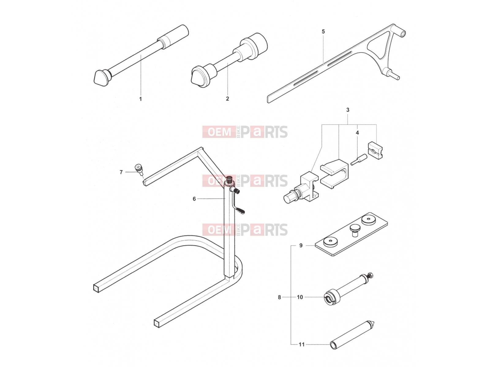 MV Agusta Brutale 800 RR Service Tools Frame 2