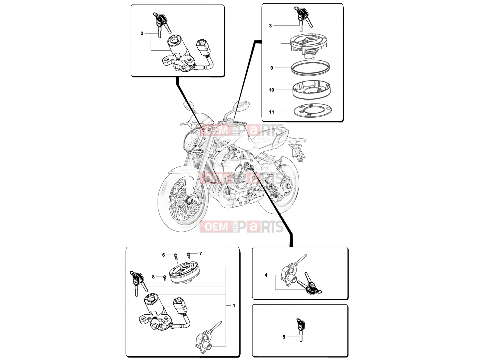 MV Agusta Dragster 800 RR Locks