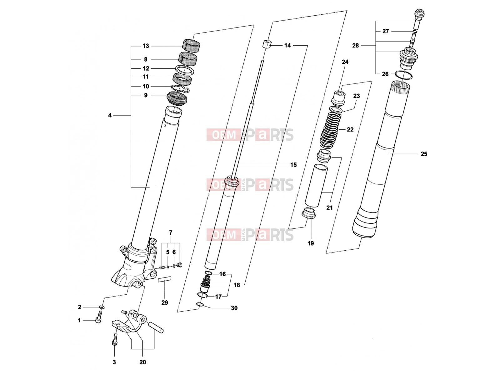 MV Agusta Brutale 750 ORO Front Fork Left