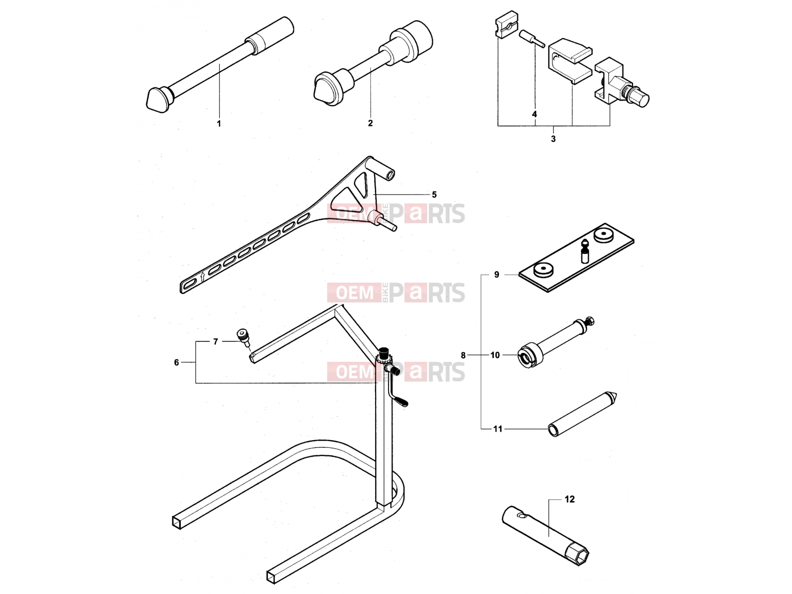 MV Agusta Brutale 910 R Service Tools Frame 2