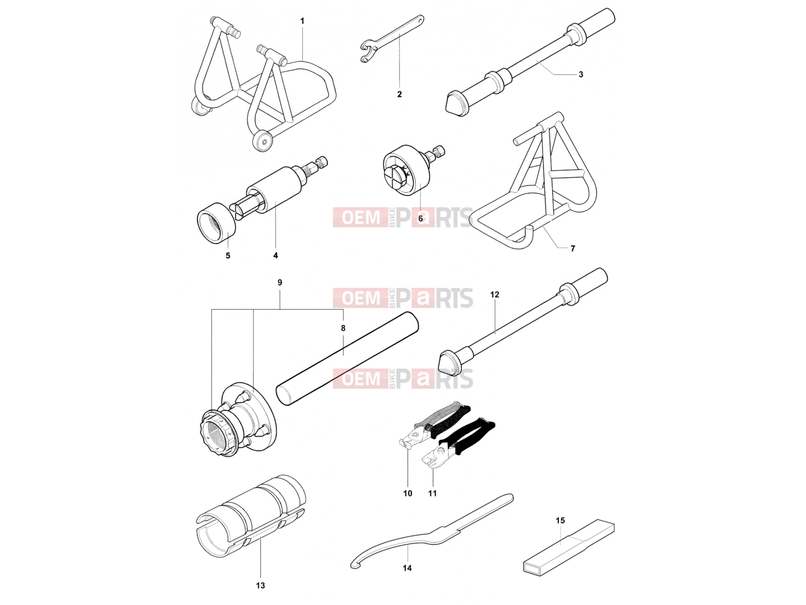 Service Tools Frame 1 - MV Agusta Stradale 800