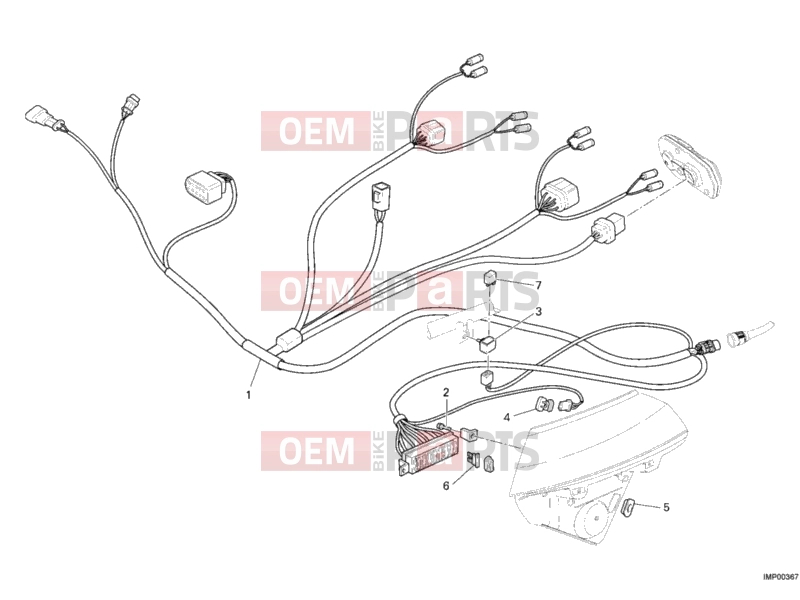 DUCATI 2006 Monster 620 CABLE HEADLIGHT » LIGHTING SYSTEM