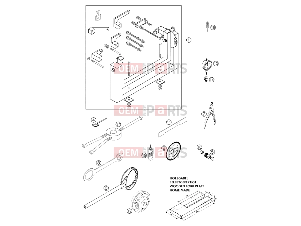 Special tools (engine)|Engine|29 - KTM 250 SX (6301D0) [EU] 2004