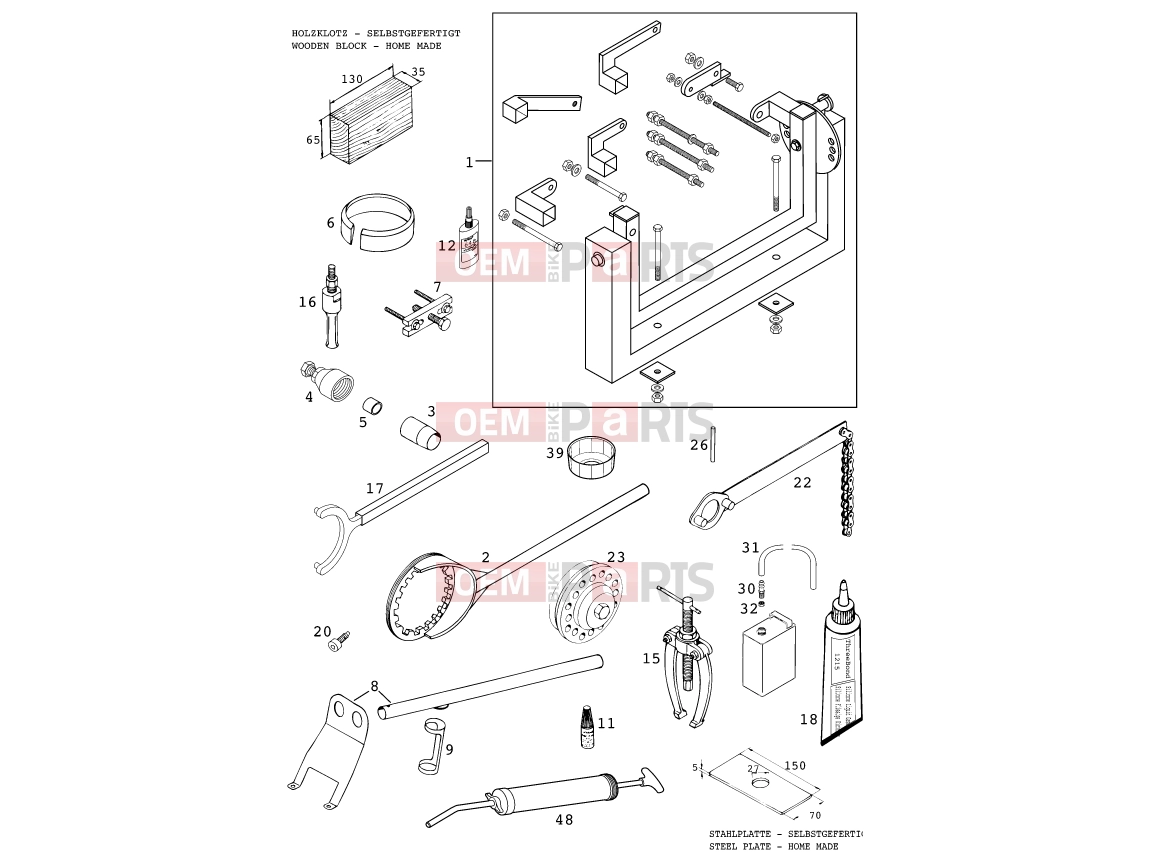 KTM 400 LC4-E (932606) [EU] 2000 Special tools (engine)|Engine|29