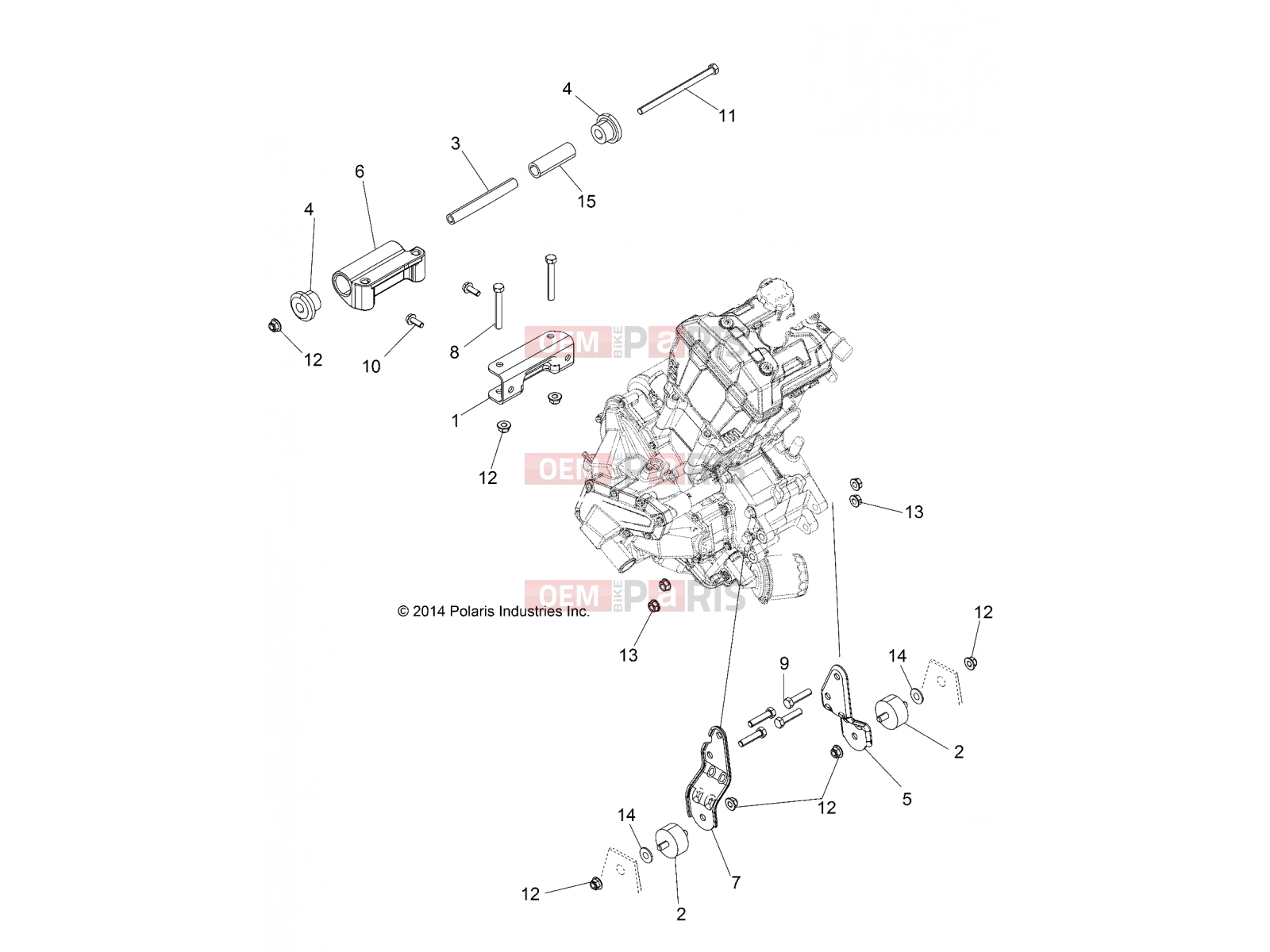 ENGINE | ENGINE, MOUNTING - A17SES57C1/C2/C7/CL/E1/E2/E7/EL/SET57C1/C2/E1/E2 - Polaris SPORTSMAN 570 TRACTOR (R07) - A17SES57C1/C2/C7/CL/E1/E2/E7/EL/SET57C1/C2/E1/E2 2017