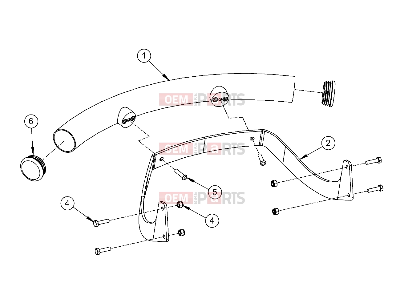 Polaris 2011 LEV GEM - e2/e4/e6/eS/eL/eLXD FRAME » FRAME, OPTIONS, BUMPER, CHROME, FRONT - (49GEMOPTIONS11BUMPER)