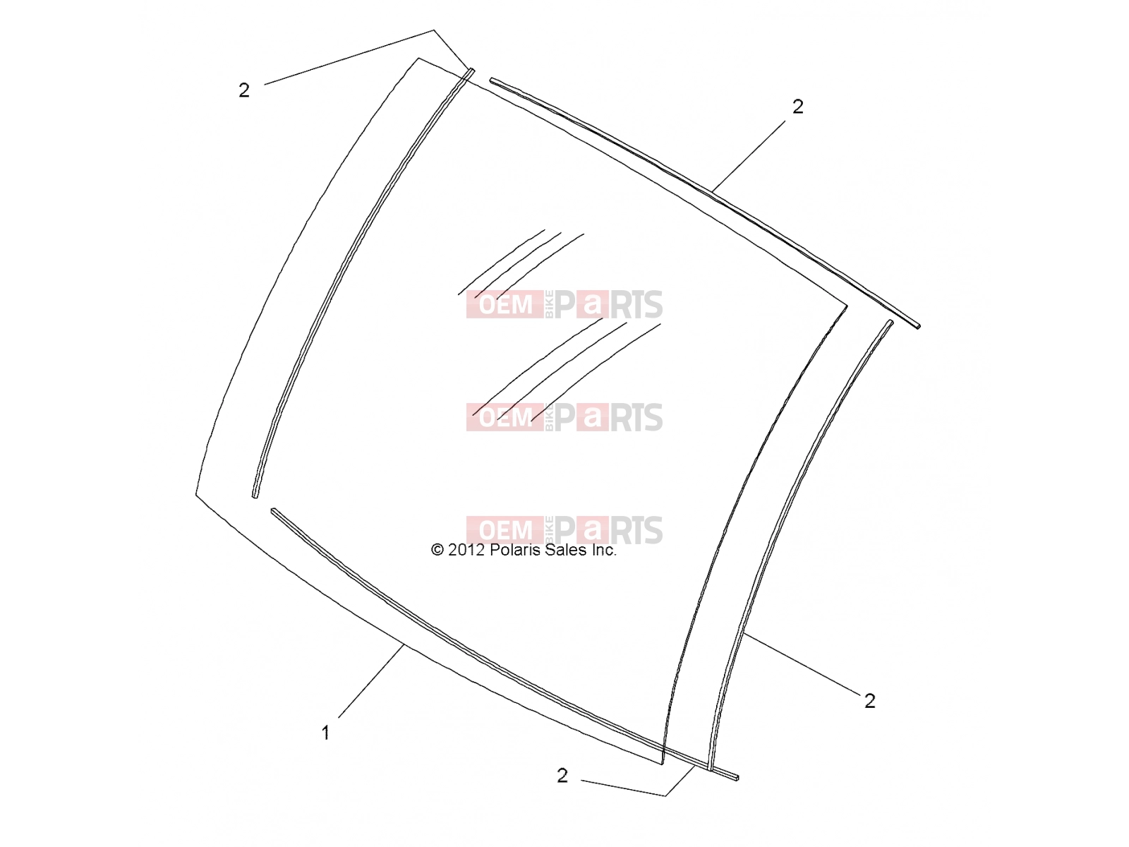 Polaris 2010 LEV GEM - E2/E4/E6/ES/EL/ELXD BODY » BODY, WINDSHIELD - e2/e4/e6/eS/eL/eLXD (49GEMBODY11WINDSHIELD)