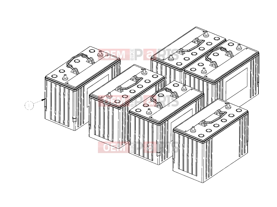 Polaris 2010 LEV GEM - E2/E4/E6/ES/EL/ELXD ELECTRICAL | ELECTRICAL, BATTERY PACK-GEL - e2/e4/eS (49GEMELECTRICAL11BATTERYPACK)