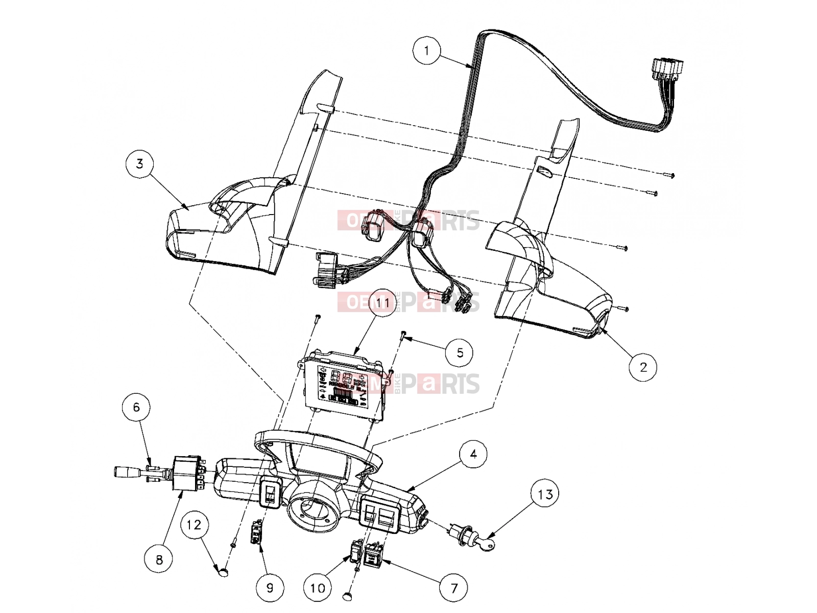Polaris 2008 LEV GEM - E2/E4/E6/ES/EL/ELXD ELECTRICAL | ELECTRICAL, COLUMN STEERING PASSENGER - e2/e4/e6 (49GEMELECTRICAL11COLUMN)