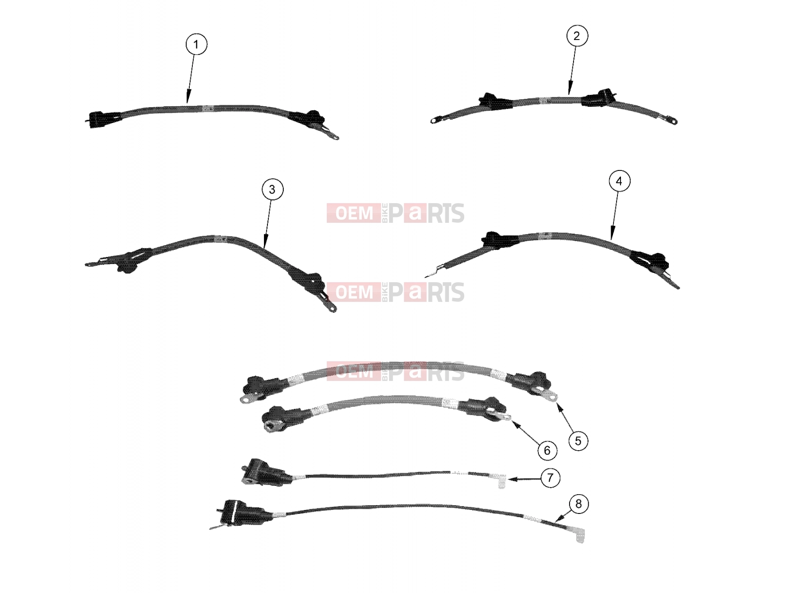 Polaris 2007 LEV GEM - E2/E4/E6/ES/EL/ELXD ELECTRICAL | ELECTRICAL, CABLES, W/O COOLING PACKAGE - e2/e4/eS/eL (49GEMELECTRICAL11CABLES)