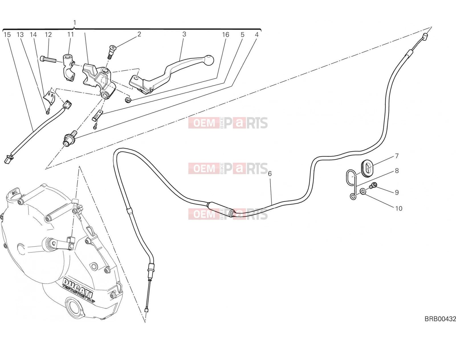 DUCATI 2016 Hyperstrada 939 CLUTCH CONTROL [MOD:HY939STR]