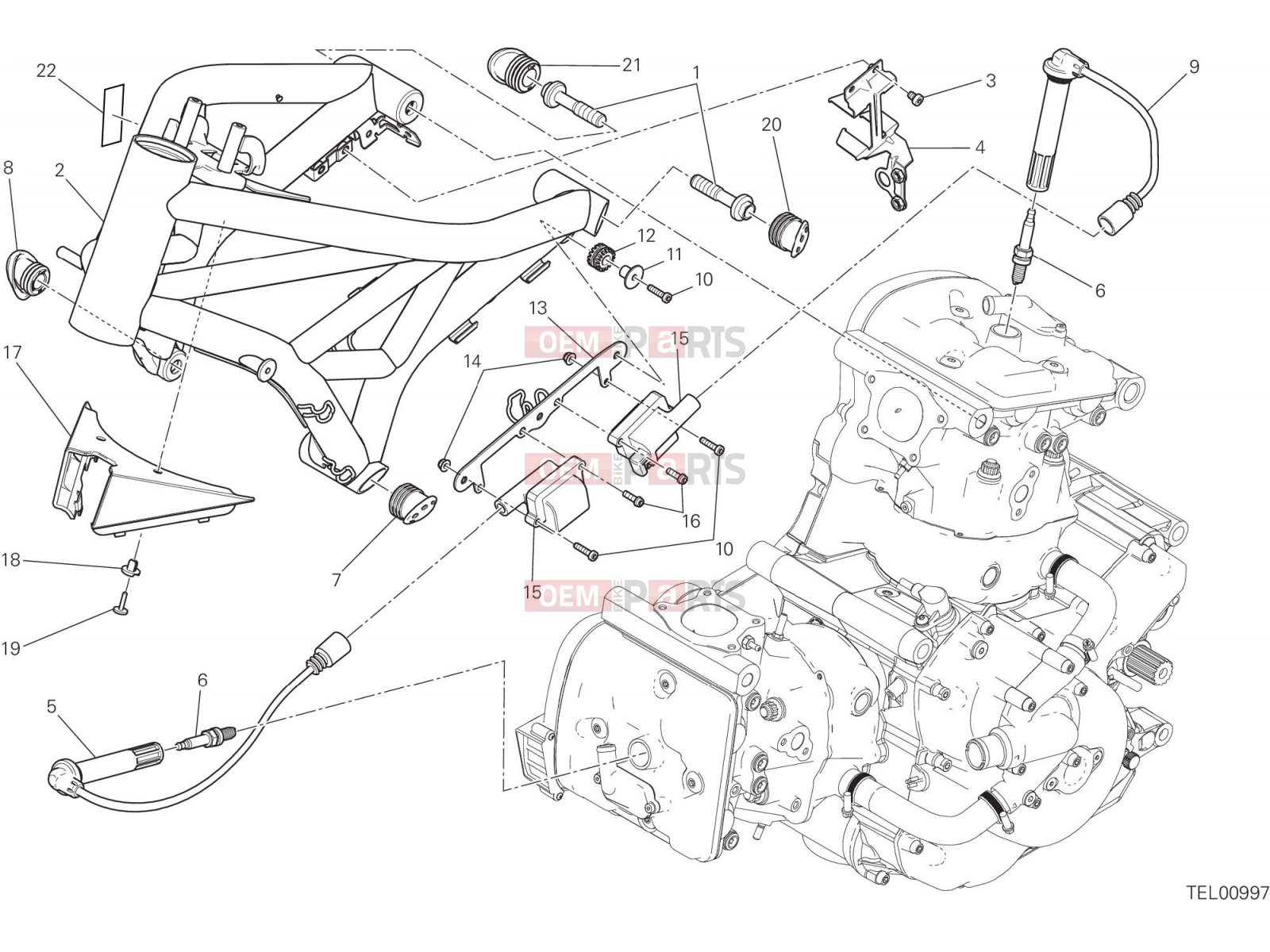 DUCATI 2017 Monster 821 FRAME [MOD:M 821]