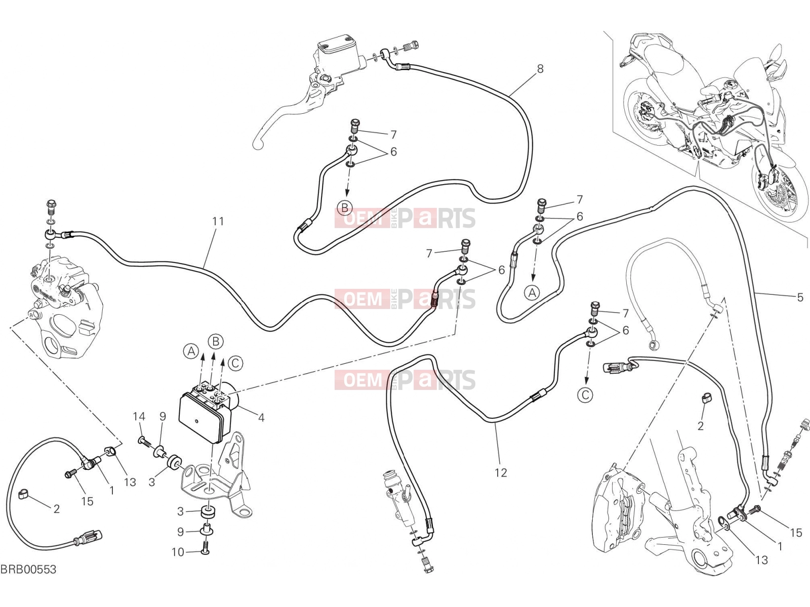 DUCATI 2017 Multistrada 950 BRAKING SYSTEM ABS [MOD:MS950T]
