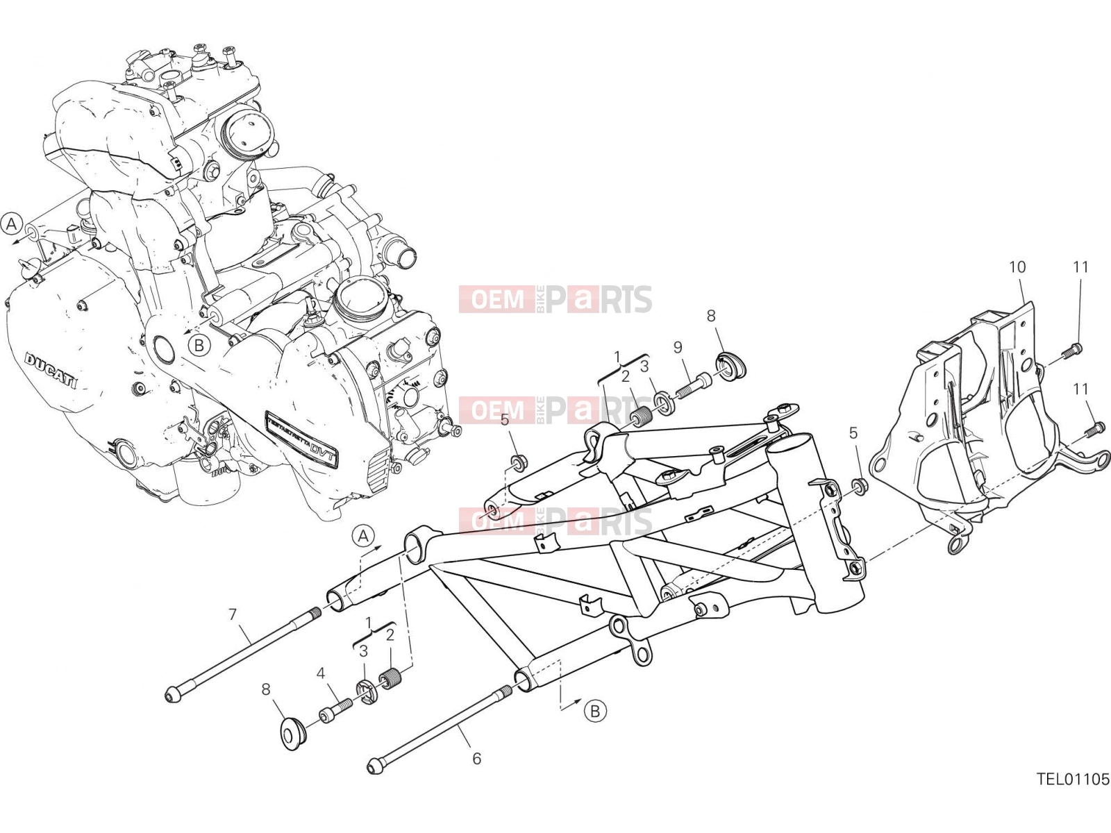 DUCATI 2018 Multistrada 1260 S FRAME [MOD:MS1260S]