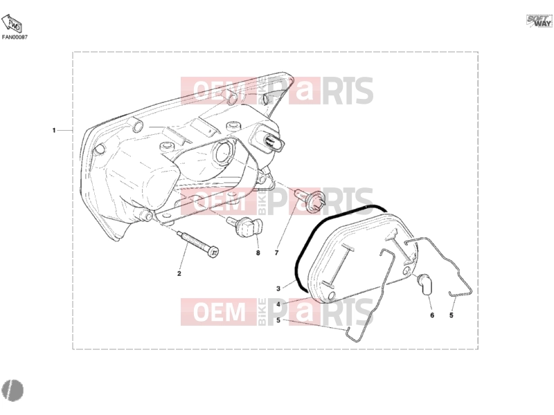 DUCATI 2005 Sporttouring ST3 HEADLIGHT » LIGHTING SYSTEM