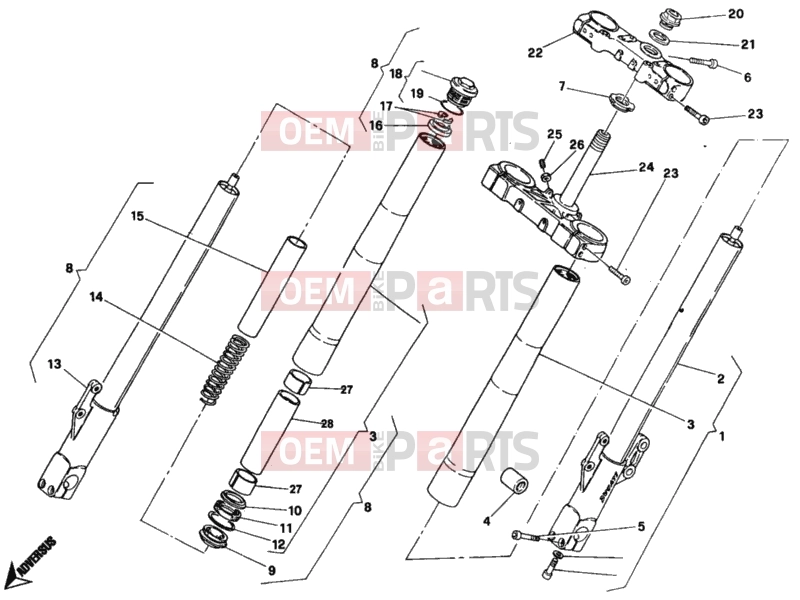 DUCATI 2004 Monster 400 FRONT FORK » FRONT SUSPENSION