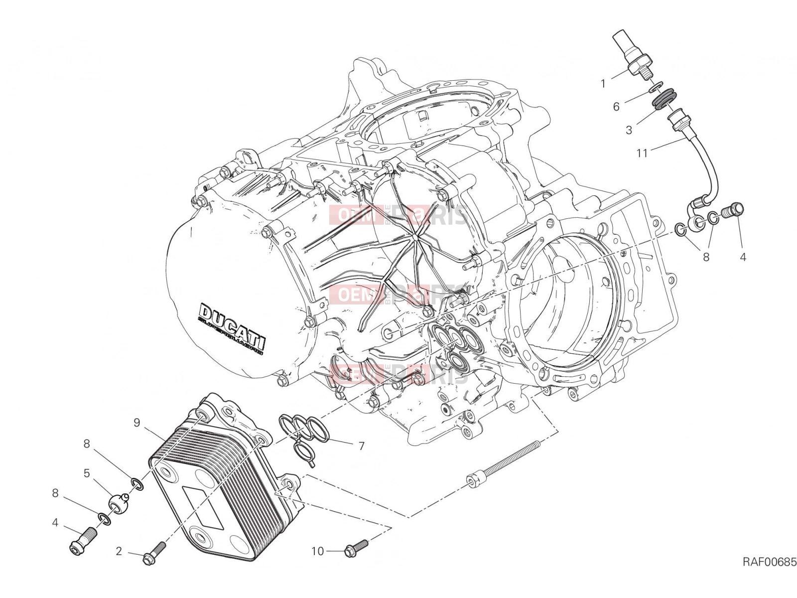 DUCATI 2021 Panigale V2 HEAT EXCHANGER [MOD:PANV2]