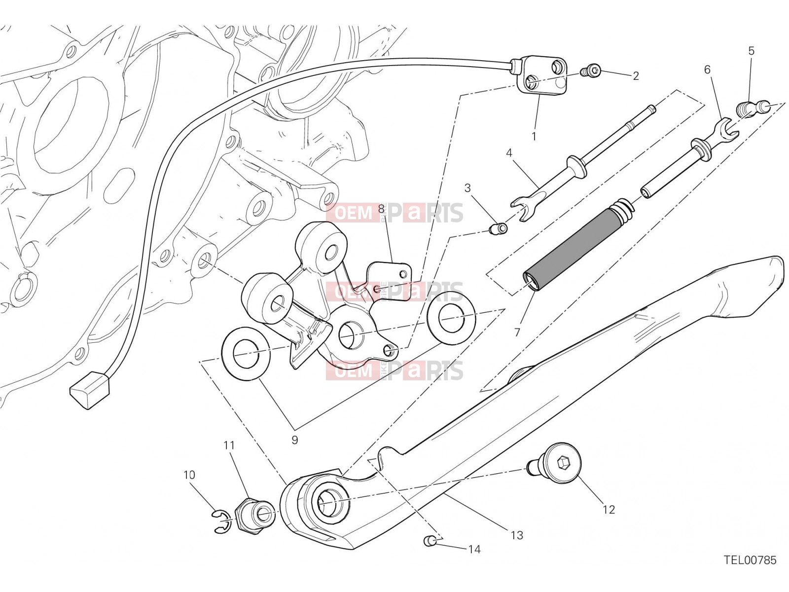 DUCATI 2021 Panigale V2 SIDE STAND [MOD:PANV2]