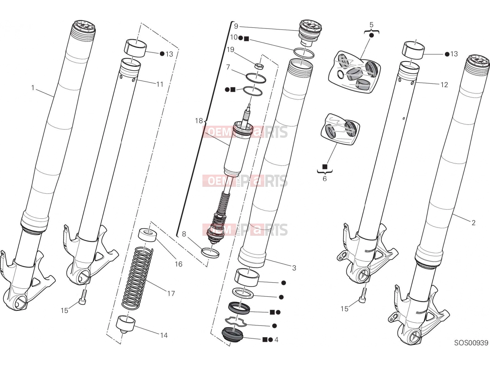 DUCATI 2021 Panigale V4 FRONT FORK [MOD:PANV4]