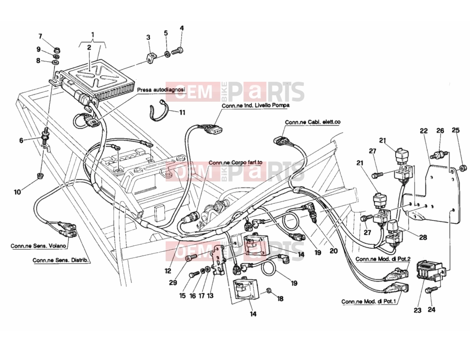 DUCATI 1992 907 I.E. ENGINE CONTROL UNIT