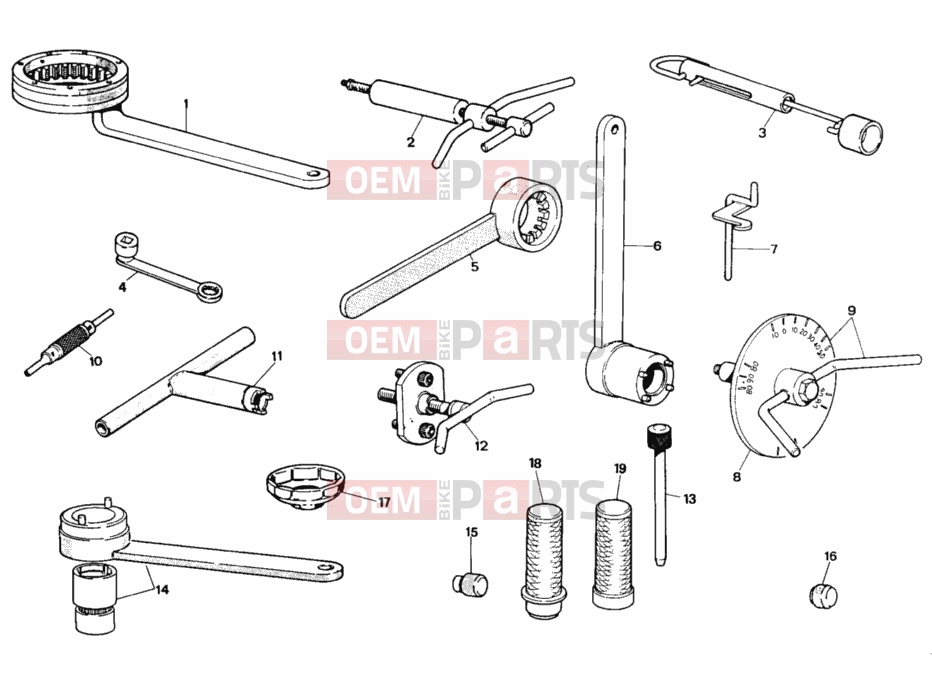DUCATI 1992 907 I.E. WORKSHOP SERVICE TOOLS